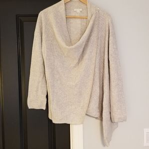 Cashmere Asymmetrical Convertible Wrap Sweater